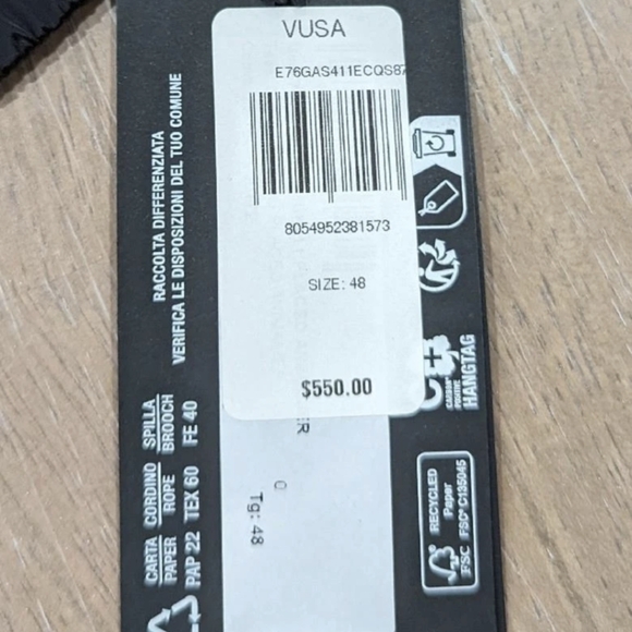 Mens Versace Jeans Couture 50D Placed Animalier Track Jacket Space 48 US M - Picture 7 of 7